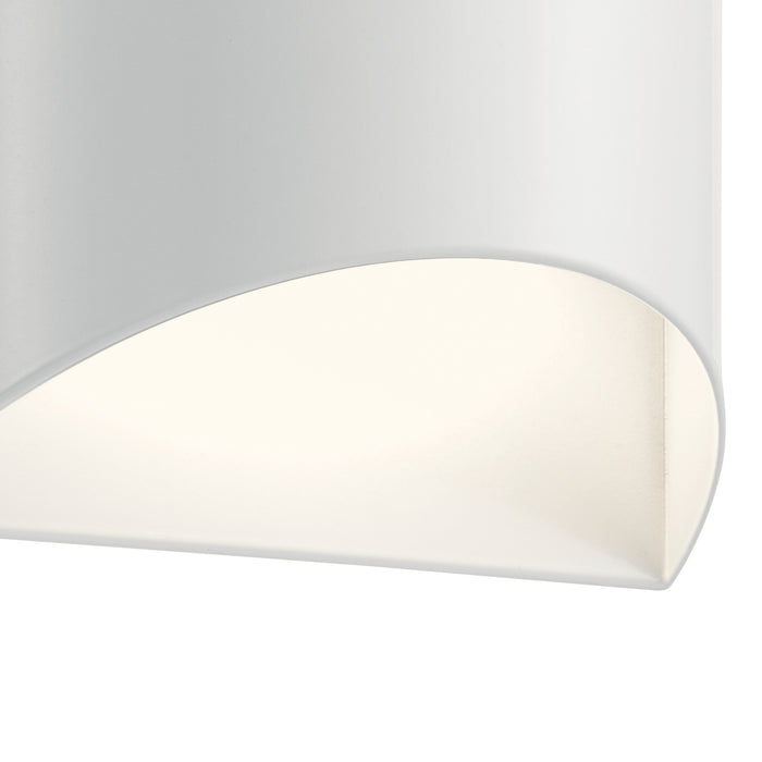 LED Outdoor Wall Mount from the Wesley collection in White finish