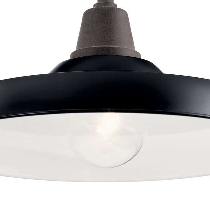 One Light Outdoor Wall Mount from the Pier collection in Black finish