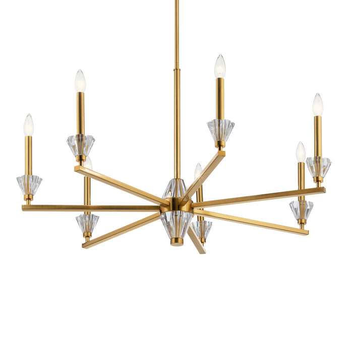 Seven Light Chandelier from the Calyssa collection in Fox Gold finish