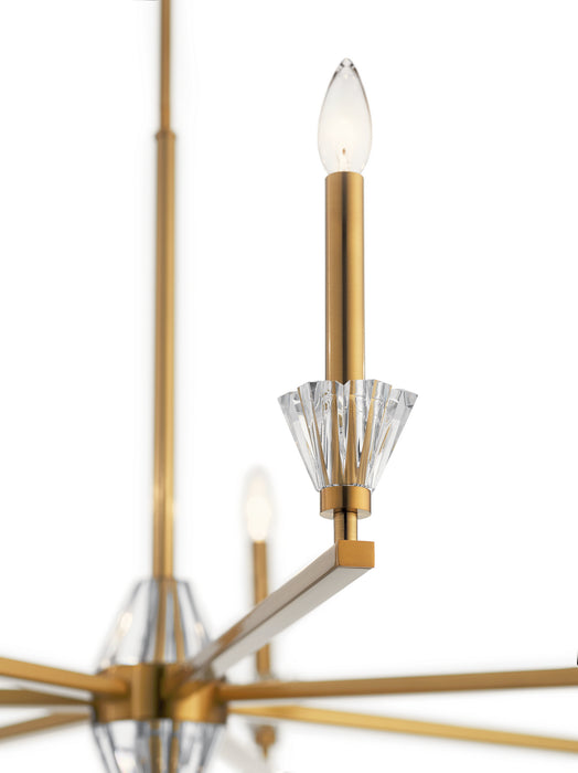Seven Light Chandelier from the Calyssa collection in Fox Gold finish
