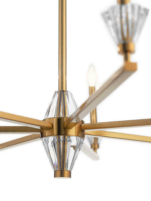 Seven Light Chandelier from the Calyssa collection in Fox Gold finish