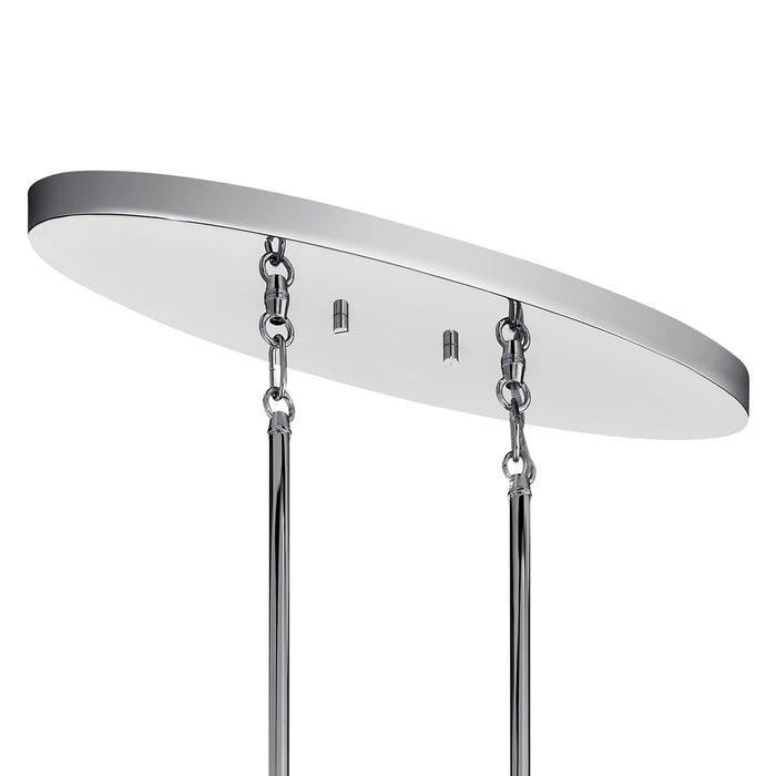 Seven Light Linear Chandelier from the Pytel collection in Chrome finish