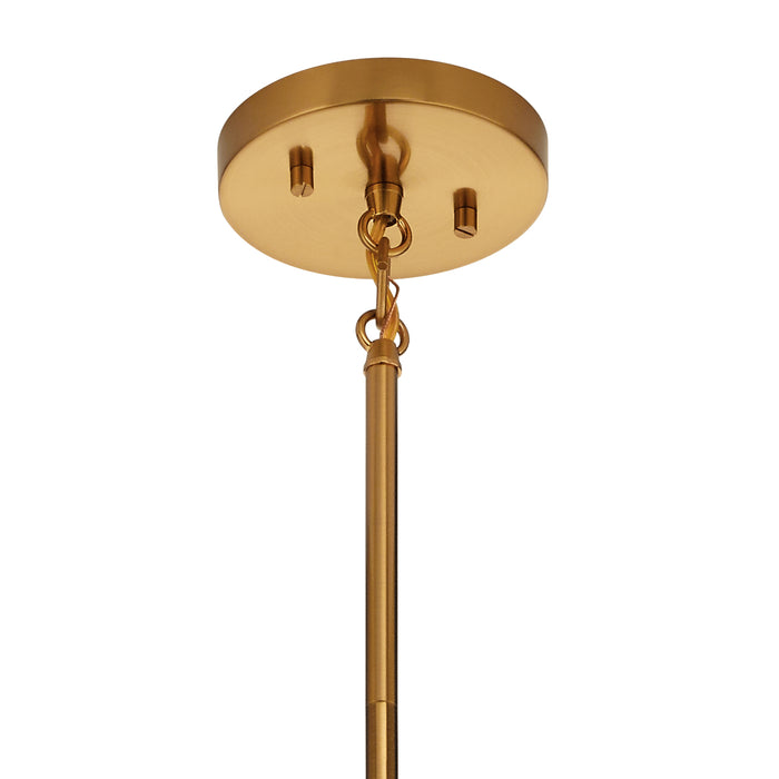 Four Light Foyer Pendant from the Pytel collection in Fox Gold finish