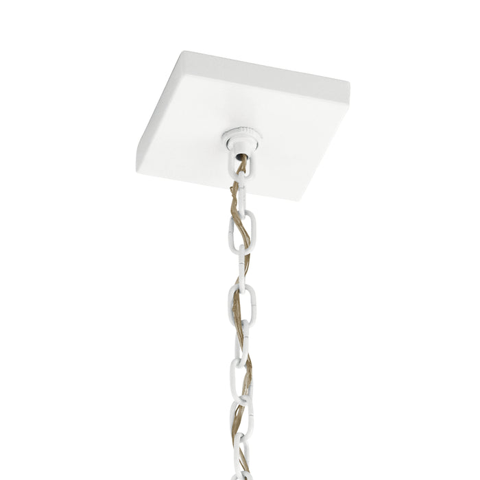 Four Light Foyer Pendant from the Vath collection in White finish