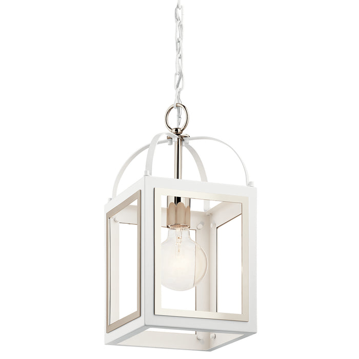 One Light Pendant from the Vath collection in White finish