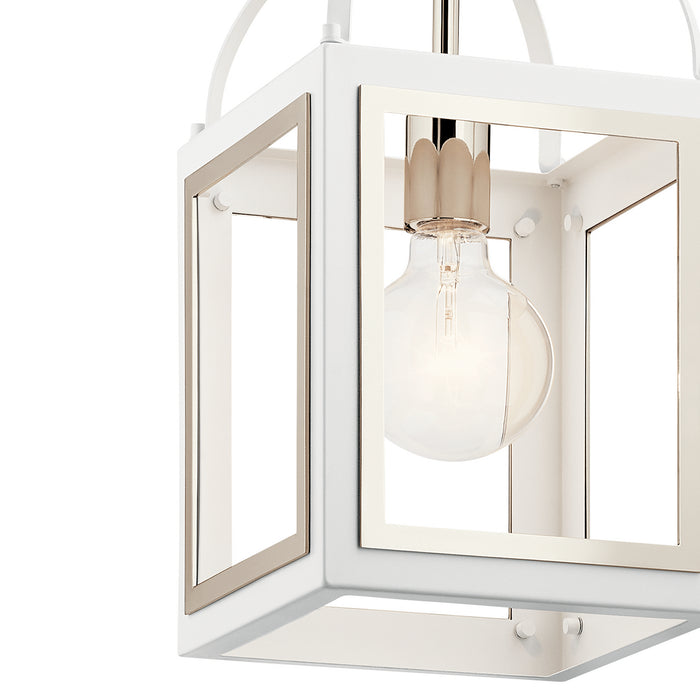 One Light Pendant from the Vath collection in White finish