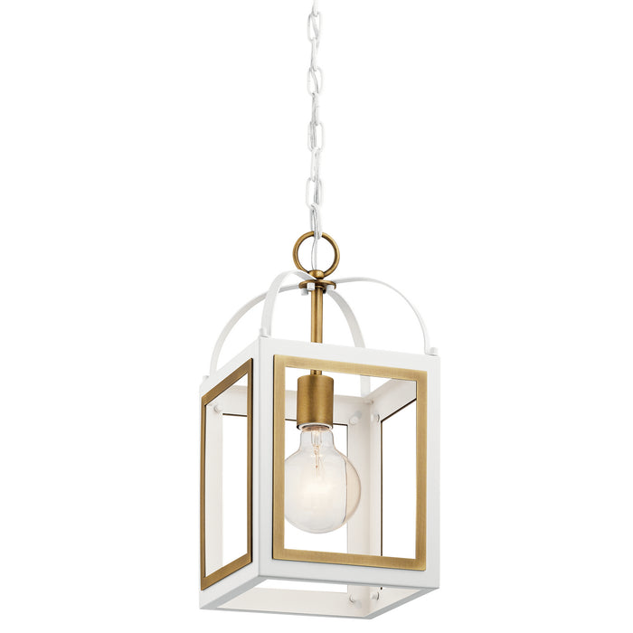 One Light Pendant from the Vath collection in White finish