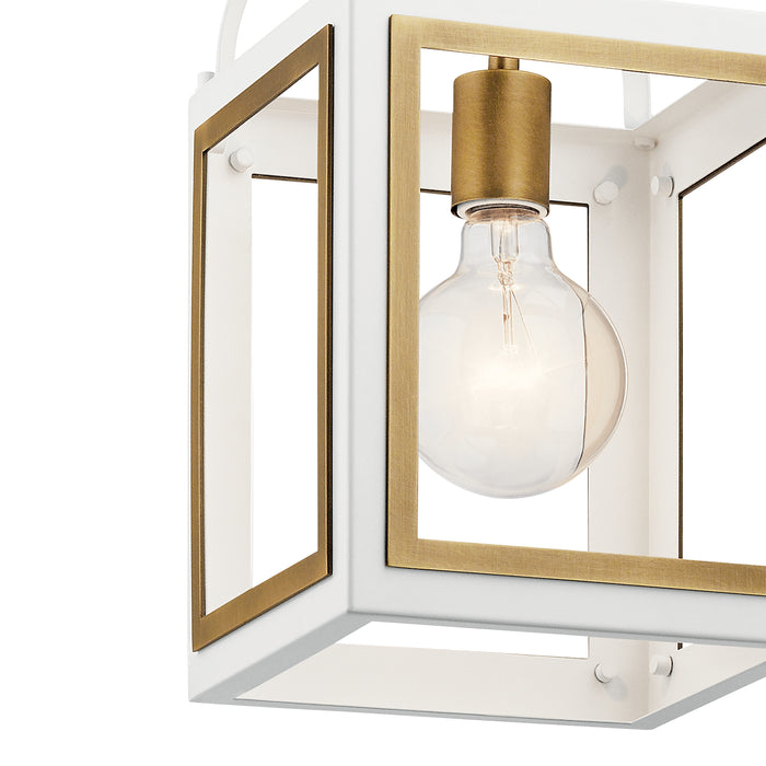 One Light Pendant from the Vath collection in White finish
