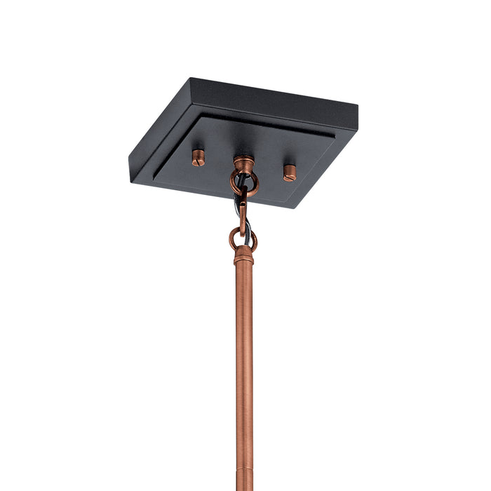 One Light Pendant from the Kitner collection in Antique Copper finish