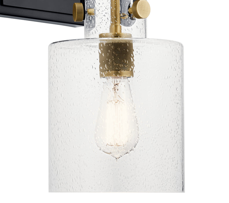 One Light Wall Sconce from the Kitner collection in Natural Brass finish