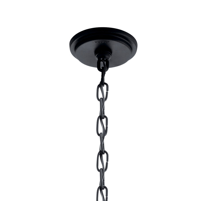 Five Light Chandelier from the Alexia collection in Textured Black finish
