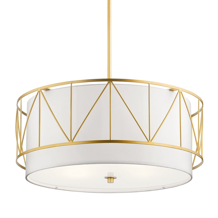 Four Light Pendant from the Birkleigh collection in Classic Gold finish