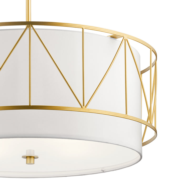 Four Light Pendant from the Birkleigh collection in Classic Gold finish