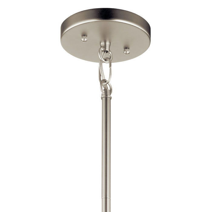 Four Light Pendant from the Birkleigh collection in Satin Nickel finish