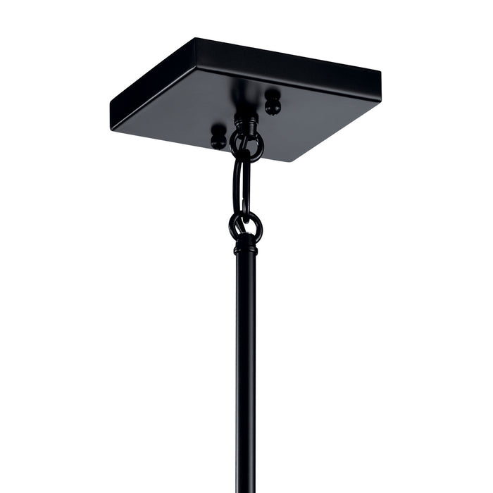 Four Light Foyer Pendant from the Sevan collection in Black finish