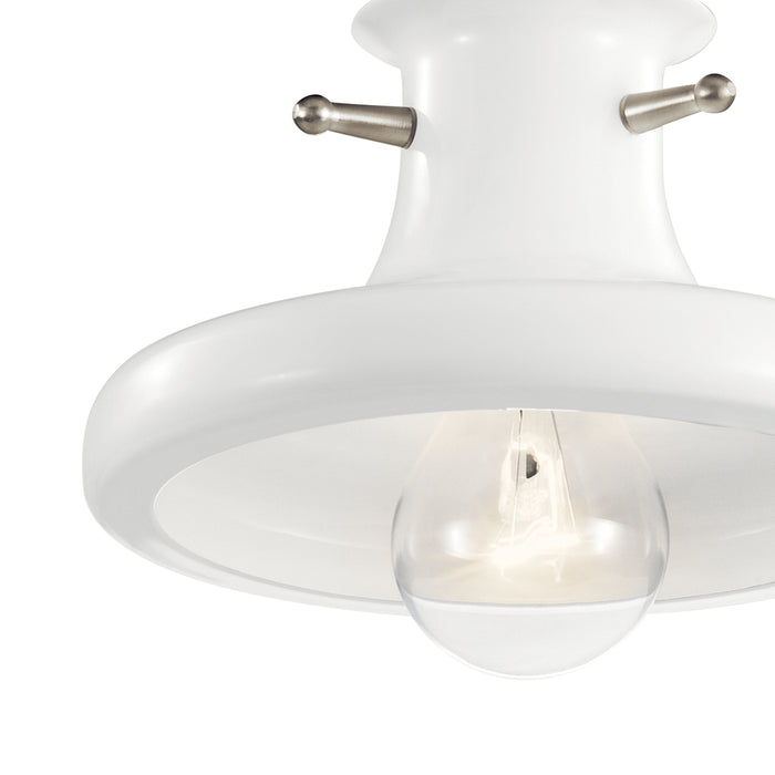 One Light Mini Pendant from the Tilson collection in White finish