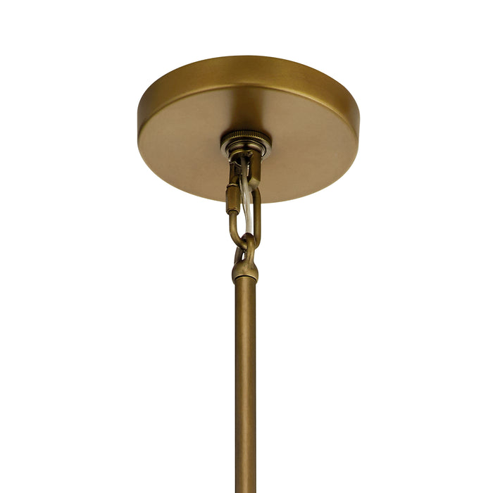 Five Light Chandelier from the Trentino collection in Natural Brass finish