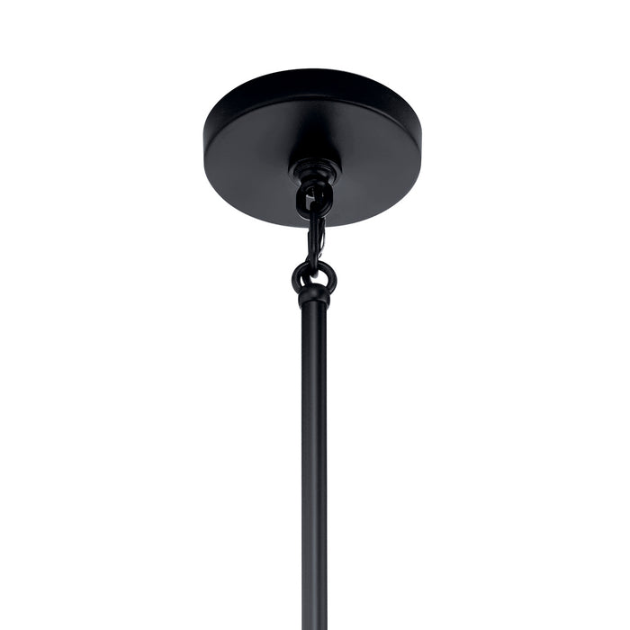 Nine Light Chandelier from the Trentino collection in Black finish