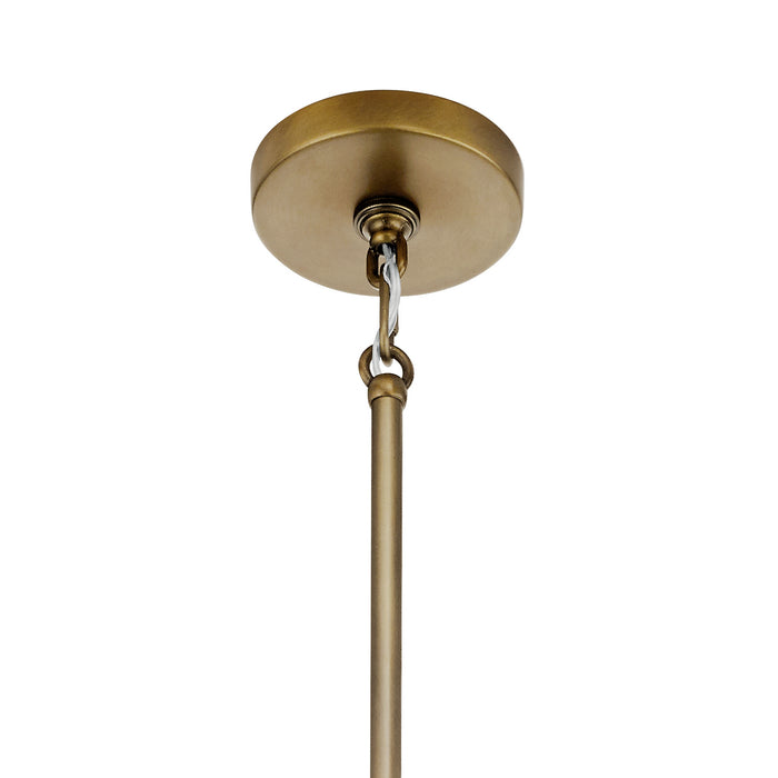 Nine Light Chandelier from the Trentino collection in Natural Brass finish