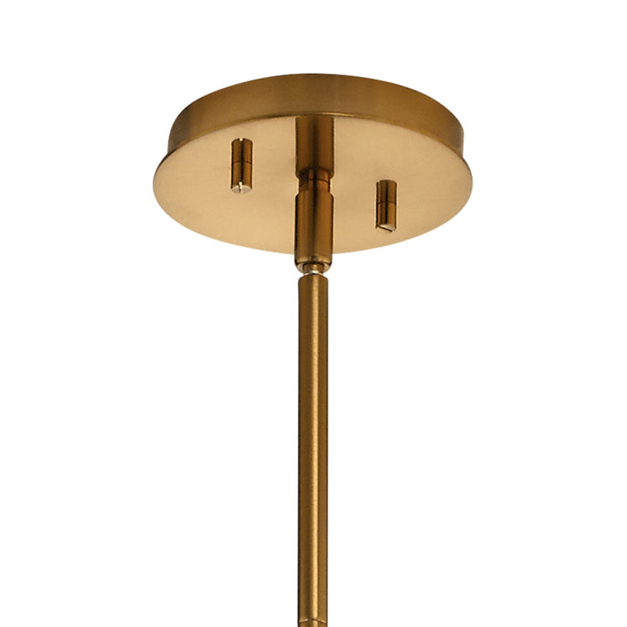 Seven Light Chandelier from the Pim collection in Fox Gold finish