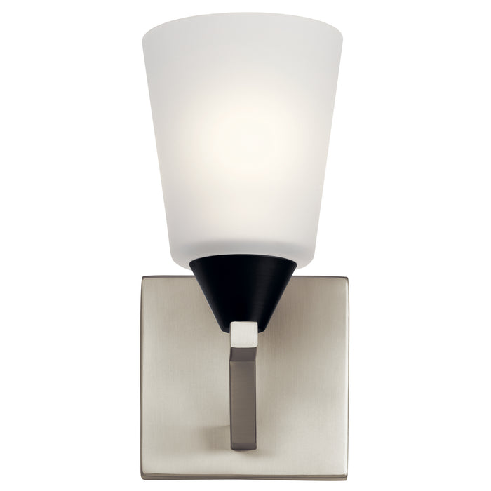 One Light Wall Sconce from the Skagos collection in Brushed Nickel finish