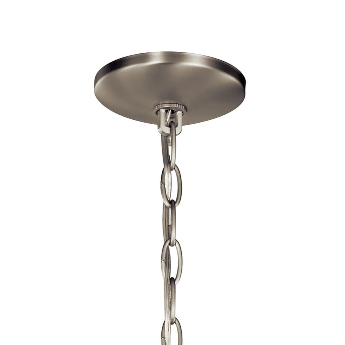 Four Light Chandelier from the Ania collection in Brushed Nickel finish