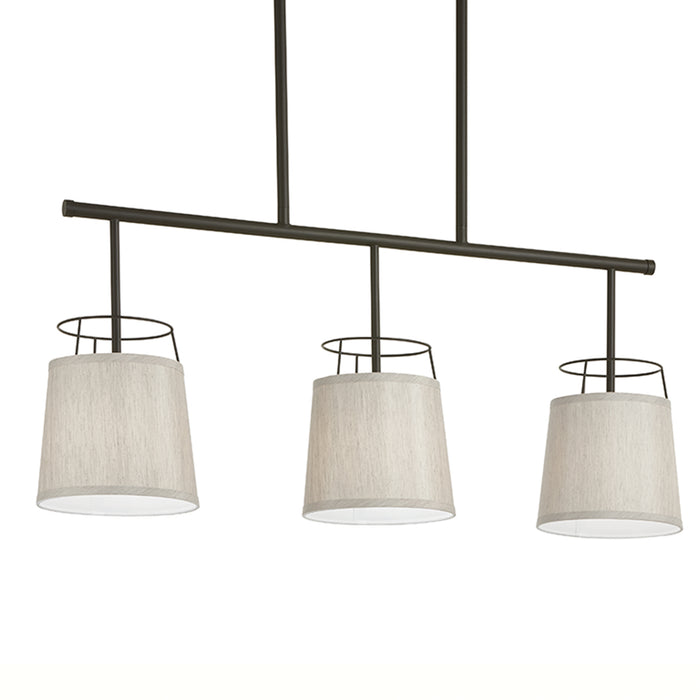 Three Light Linear Chandelier from the Marika collection in Olde Bronze finish