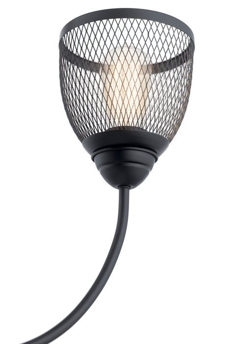 Four Light Linear Chandelier from the Voclain collection in Black finish