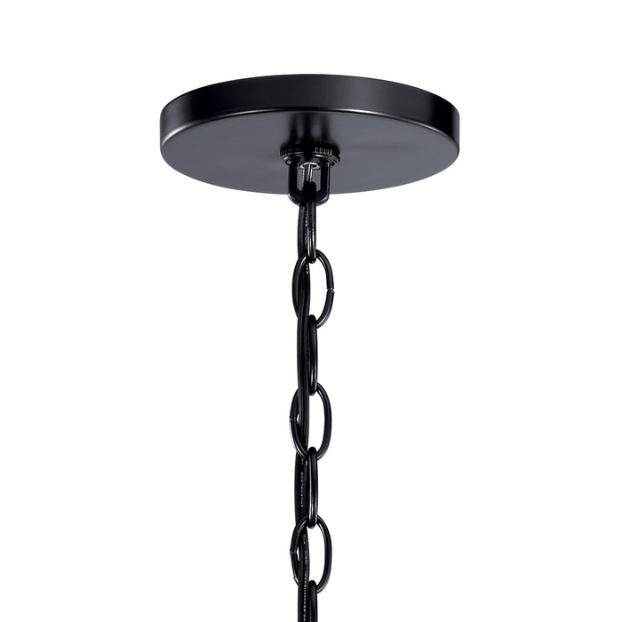 12 Light Chandelier from the Capitol Hill collection in Black finish