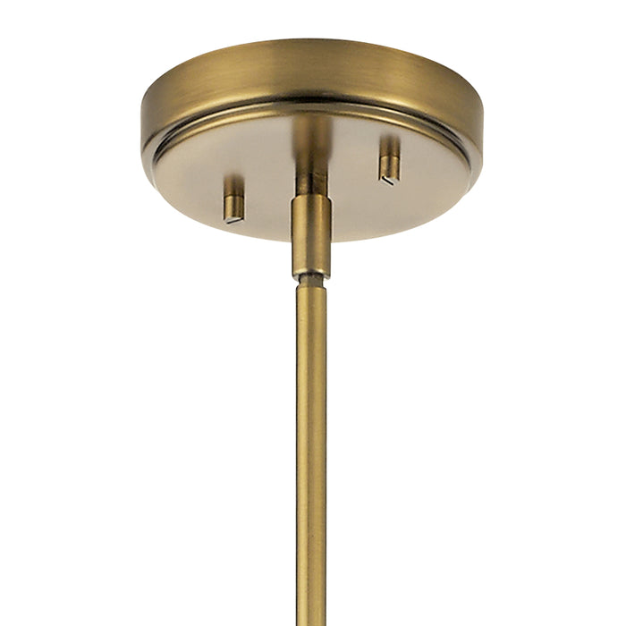 Six Light Chandelier from the Nye collection in Brushed Natural Brass finish