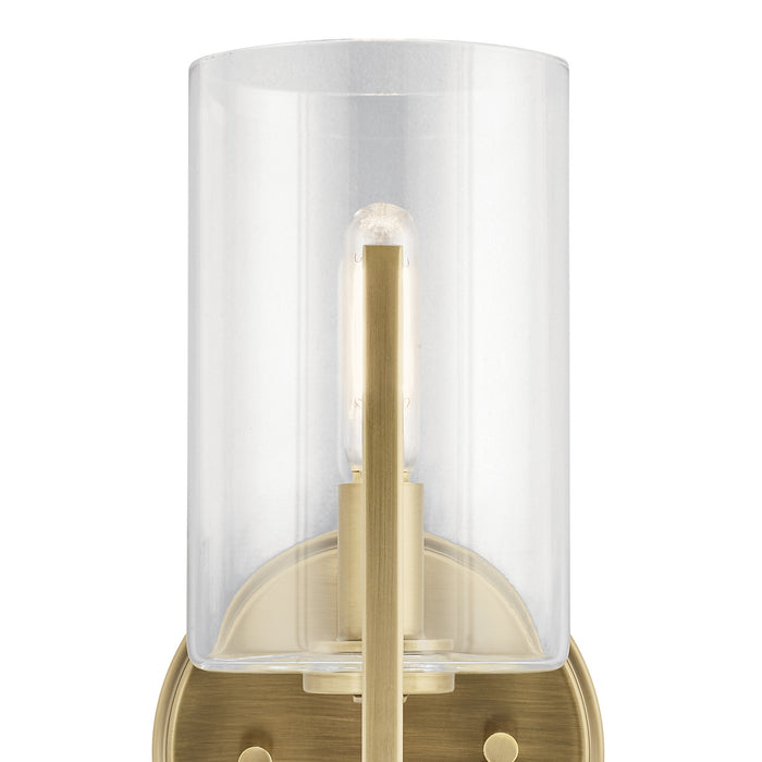 One Light Wall Sconce from the Nye collection in Brushed Natural Brass finish