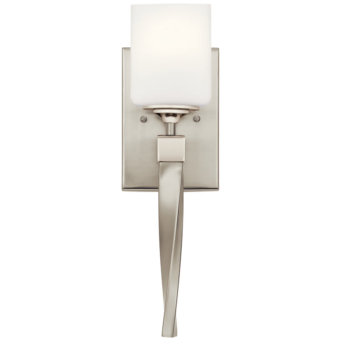 One Light Wall Sconce from the Marette collection in Brushed Nickel finish