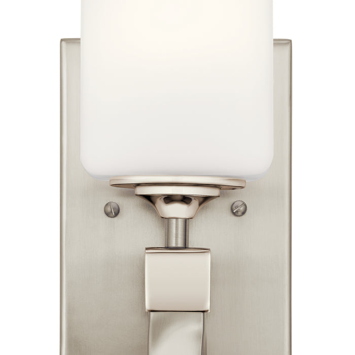 One Light Wall Sconce from the Marette collection in Brushed Nickel finish