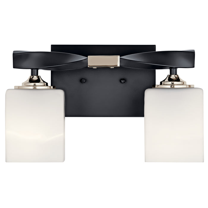 Two Light Bath from the Marette collection in Black finish