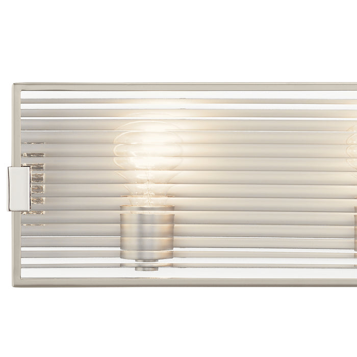 Three Light Linear Bath from the Logan collection in Satin Nickel finish