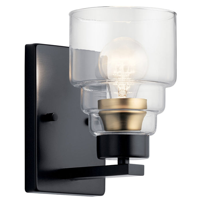 One Light Wall Sconce from the Vionnet collection in Black finish