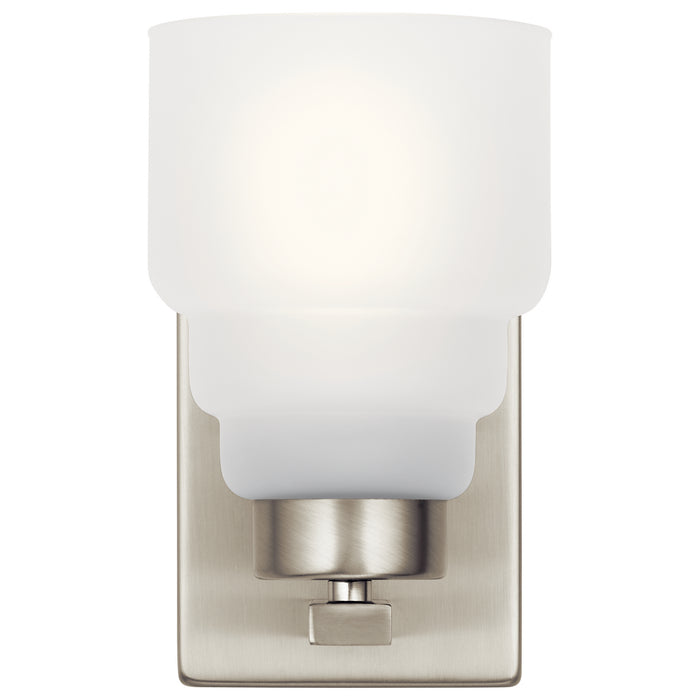 One Light Wall Sconce from the Vionnet collection in Brushed Nickel finish