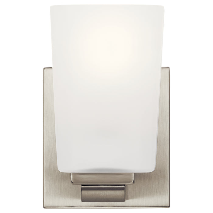 One Light Wall Sconce from the Roehm collection in Brushed Nickel finish