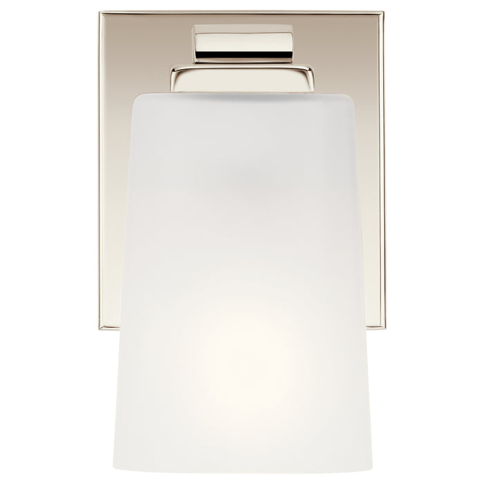 One Light Wall Sconce from the Roehm collection in Polished Nickel finish