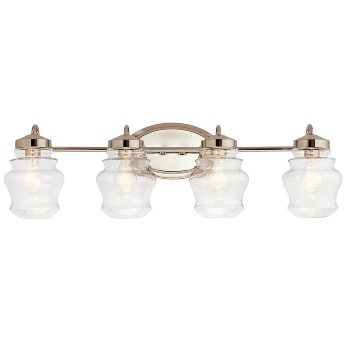 Four Light Bath from the Janiel collection in Polished Nickel finish