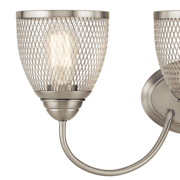 Three Light Bath from the Voclain collection in Brushed Nickel finish