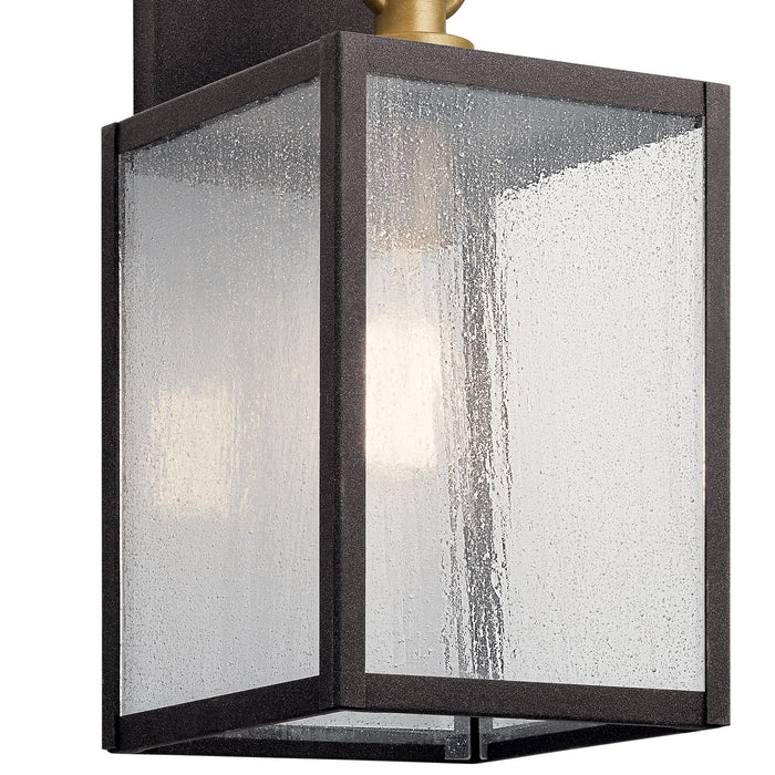 One Light Outdoor Wall Mount from the Lahden collection in Weathered Zinc finish