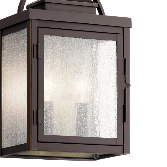 Two Light Outdoor Wall Mount from the Carlson collection in Rubbed Bronze finish