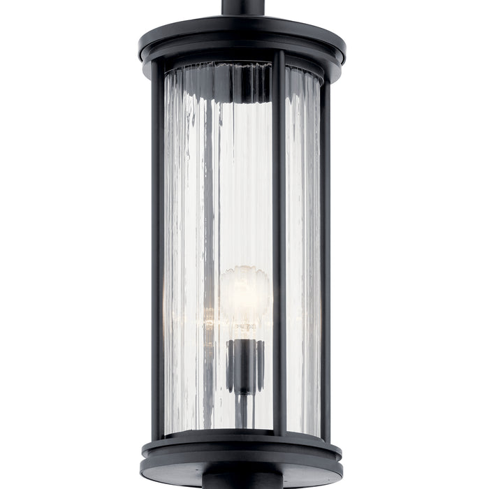 One Light Outdoor Post Mount from the Barras collection in Black finish