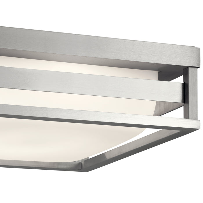 LED Outdoor Flush Mount from the Ryler collection in Brushed Aluminum finish
