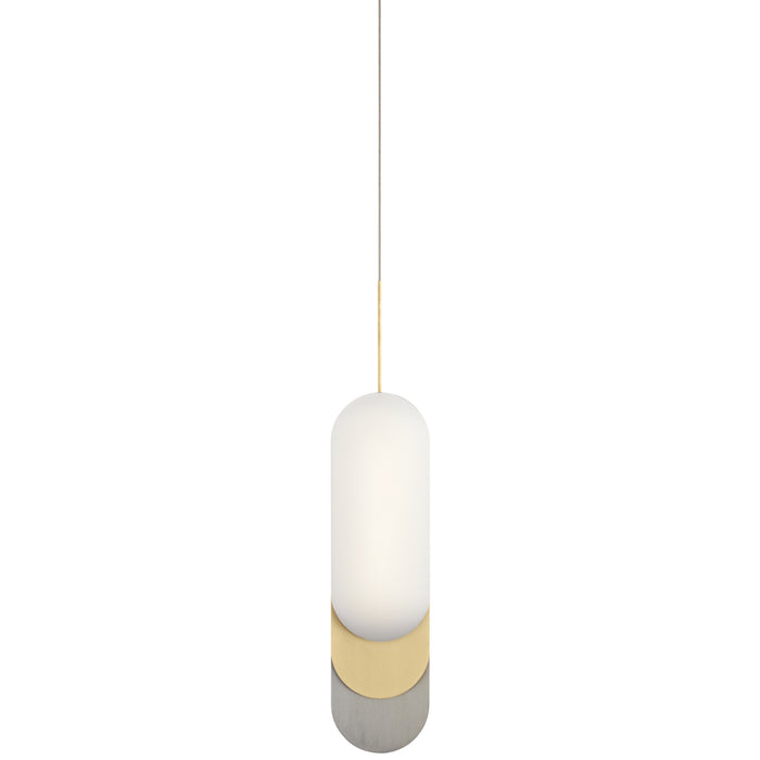 LED Pendant from the Shima collection in Champagne Gold finish