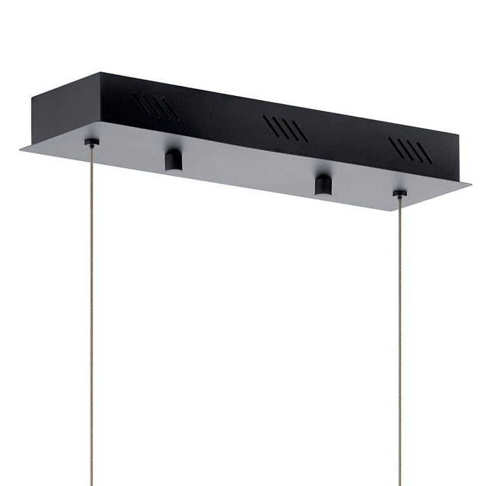 LED Linear Chandelier from the Gorve collection in Matte Black finish