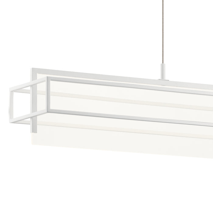 LED Linear Chandelier from the Vega collection in White finish