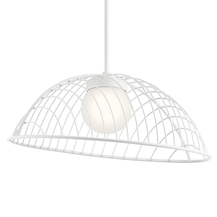 LED Pendant from the Clevo collection in White finish