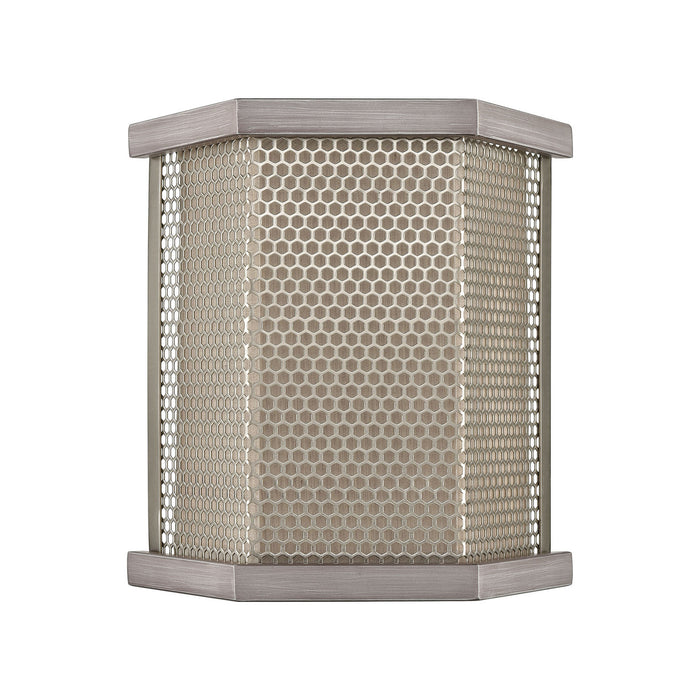 Two Light Wall Sconce from the Crestler collection in Polished Nickel finish